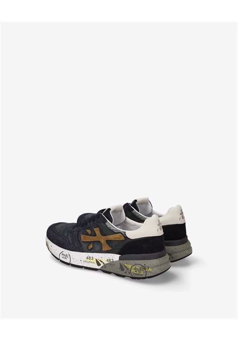 Premiata Mick 8435 Sneaker in Navy Suede Men's PREMIATA |  | MICK VAR8435